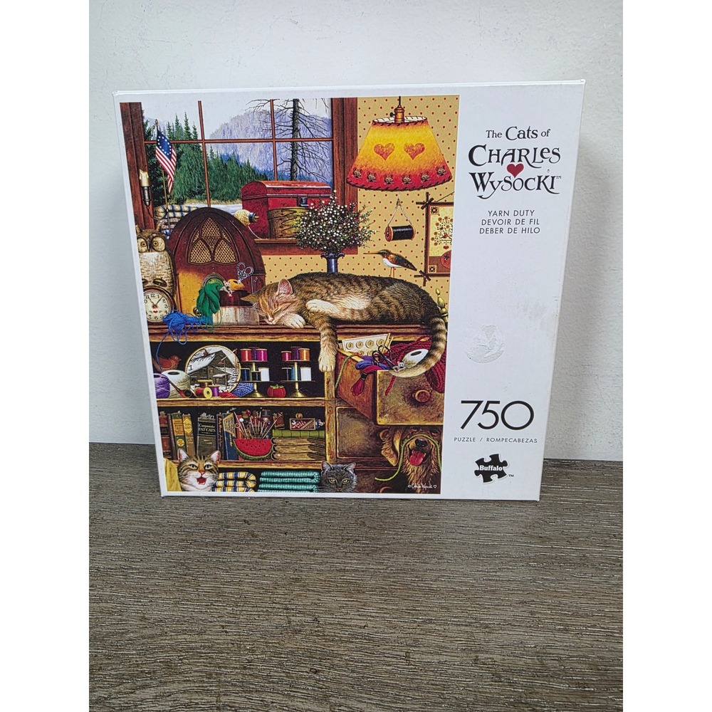 Yarn Duty - 1000 Piece Jigsaw Puzzle by Charles Wysocki and Buffalo Games